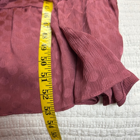 Max Studio Mauve Polka Dot Midi Dress Women’s Size M - Picture 6 of 6